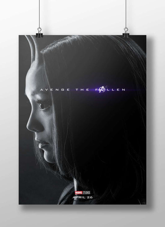 Wanda Maximoff (Scarlet Witch) from Marvel Studios' Avengers franchise Wanda Maximoff - Enigmatic Noir Poster