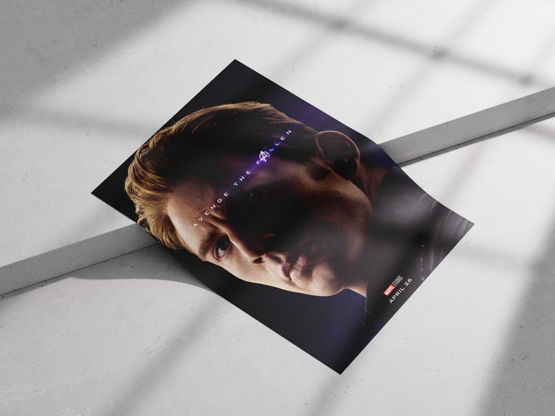 Captain America (Steve Rogers) from Marvel Studios' Cinematic Universe Captain America - Iconic Shield Poster