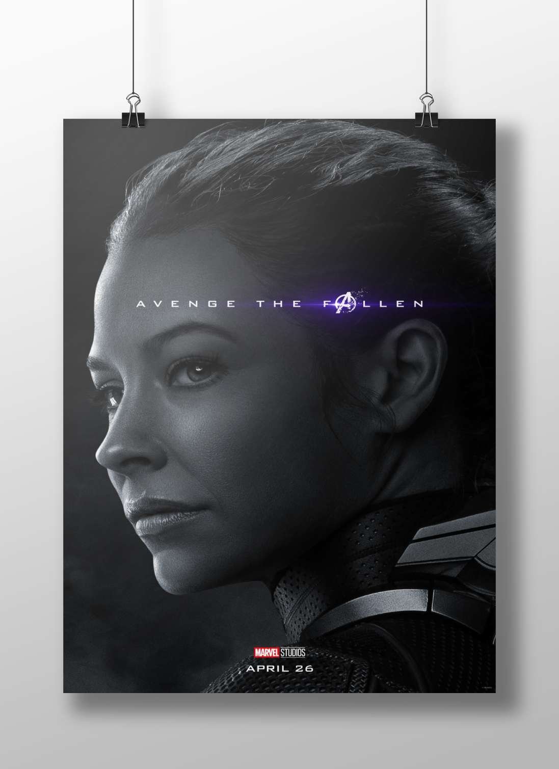 Carol Danvers (Captain Marvel) from Marvel Cinematic Universe Captain Marvel - Iconic Noir Poster