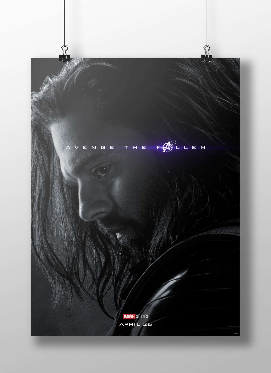 Bucky Barnes (Winter Soldier) from Marvel Studios' Avengers franchise Bucky Barnes - Winter Soldier Poster