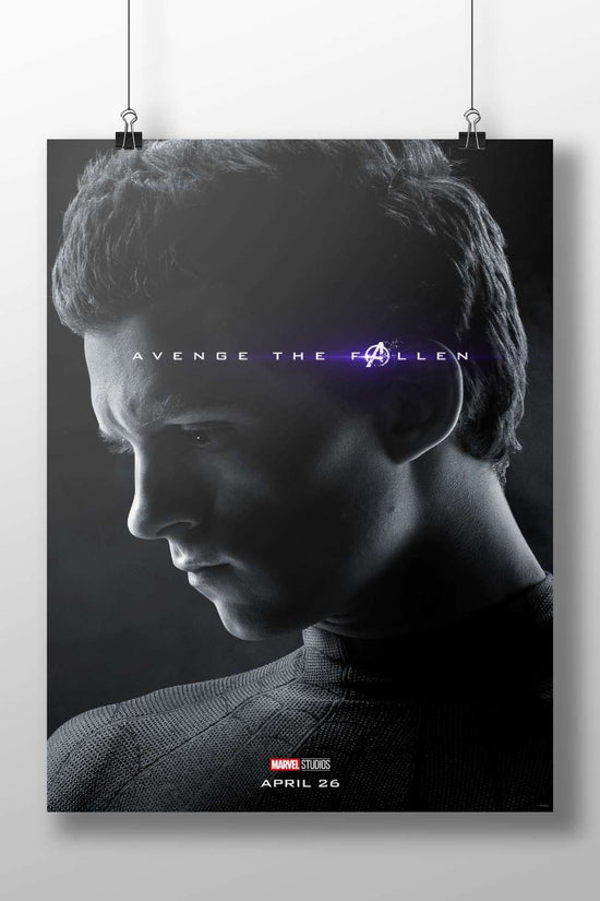 Peter Parker (Spider-Man) from Marvel Cinematic Universe Spider-Man - Noir Icon Poster