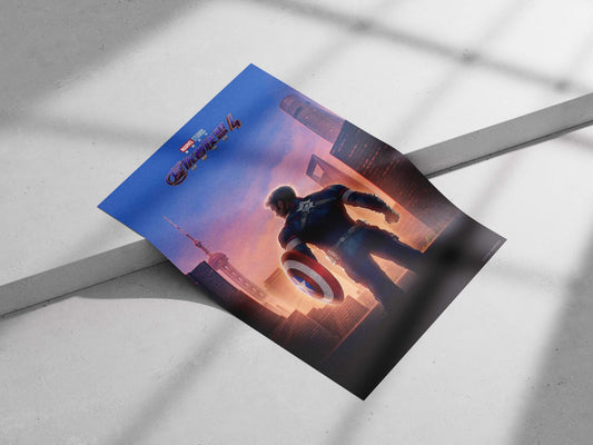 Captain America (Steve Rogers) from Marvel's Avengers franchise, specifically Avengers: Endgame (复仇者联盟4) Captain America -