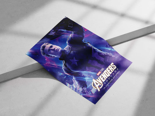 Steve Rogers (Captain America) from Marvel Studios' Avengers Endgame. Captain America - Avenger'S Shield Poster