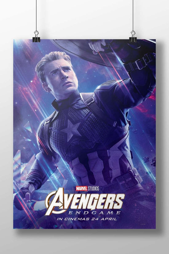 Steve Rogers (Captain America) from Marvel Studios' Avengers Endgame. Captain America - Avenger'S Shield Poster