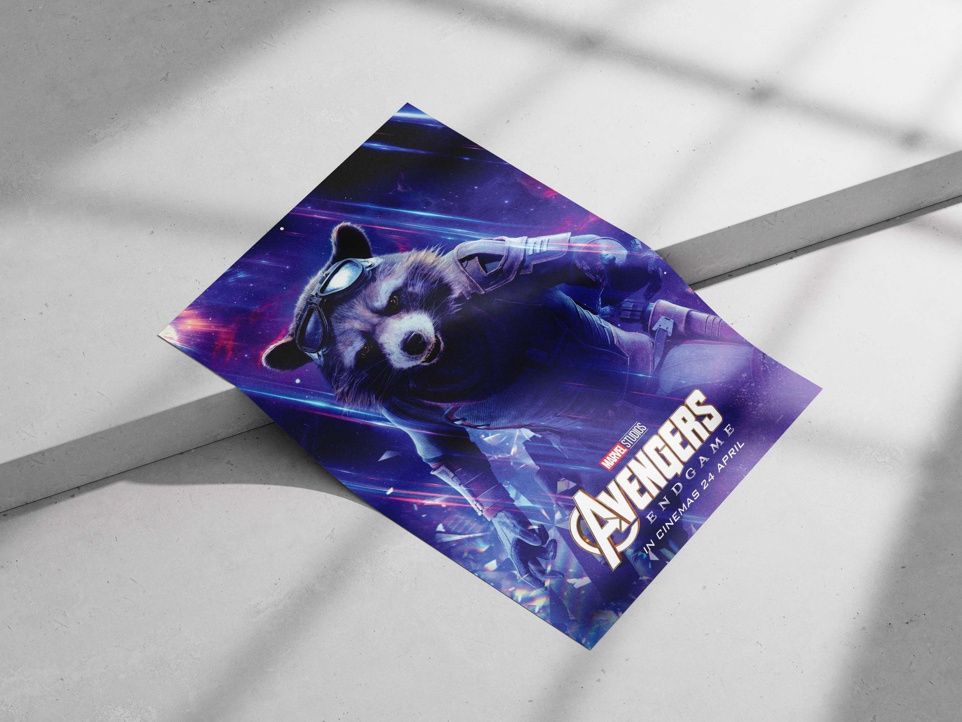 Rocket Raccoon from Marvel's Avengers Endgame franchise Rocket Raccoon - Sci-Fi Pop Art Poster