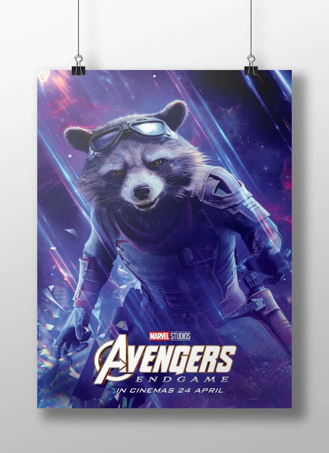 Rocket Raccoon from Marvel's Avengers Endgame franchise Rocket Raccoon - Sci-Fi Pop Art Poster