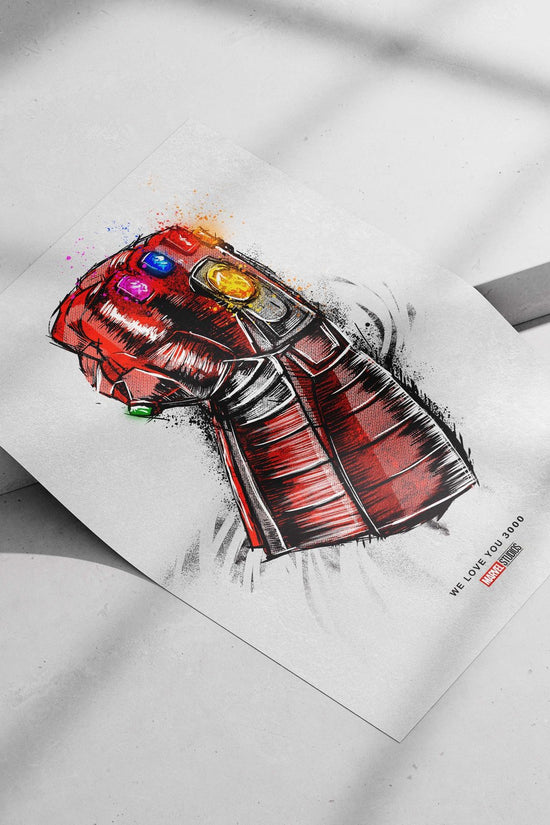 Infinity Gauntlet from Marvel Studios' Avengers franchise (specifically Avengers: Endgame). Thanos Infinite Power - Infinity