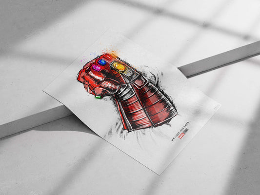Infinity Gauntlet from Marvel Studios' Avengers franchise (specifically Avengers: Endgame). Thanos Infinite Power - Infinity