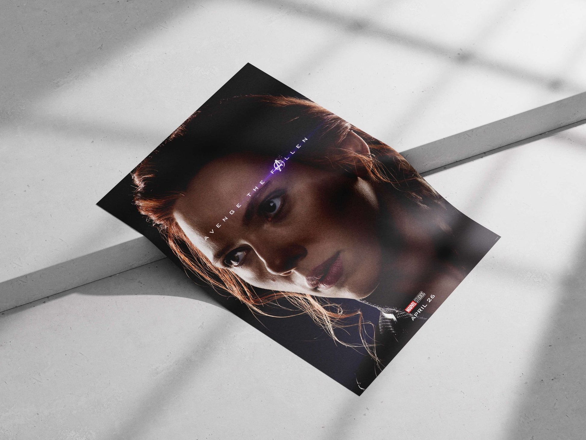 Black Widow (Natasha Romanoff) from Marvel Cinematic Universe Black Widow - Noir Masterpiece Poster