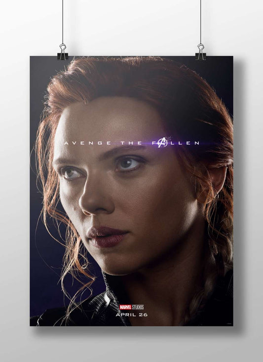 Black Widow (Natasha Romanoff) from Marvel Cinematic Universe Black Widow - Noir Masterpiece Poster