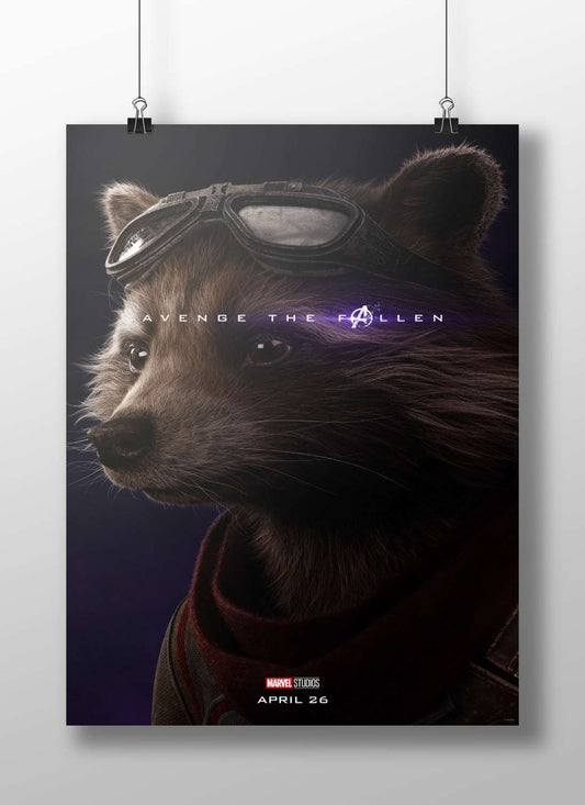 Rocket Raccoon (Marvel's character from Guardians of the Galaxy, part of the Avengers franchise) Rocket