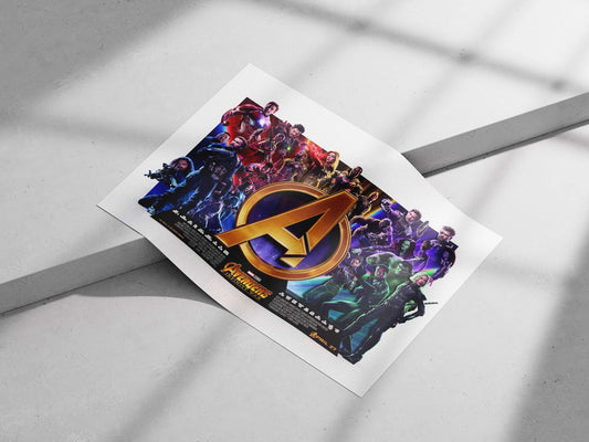 Marvel Avengers franchise (specifically Avengers: Infinity War) Iron Man - Heroic Vision Poster