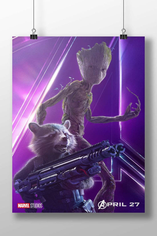 Groot and Rocket Raccoon from Marvel's Guardians of the Galaxy Groot & Rocket - Cosmic
