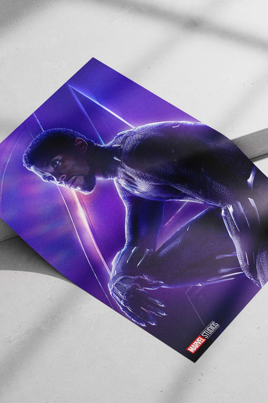 T'Challa (Black Panther) from Marvel Studios' film. Black Panther - Pantera Negra Pop Art Poster