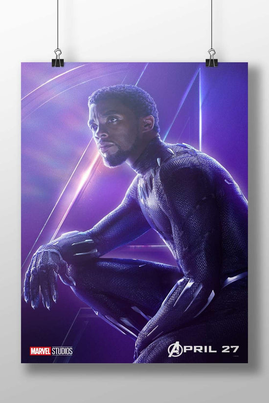 T'Challa (Black Panther) from Marvel Studios' film. Black Panther - Pantera Negra Pop Art Poster