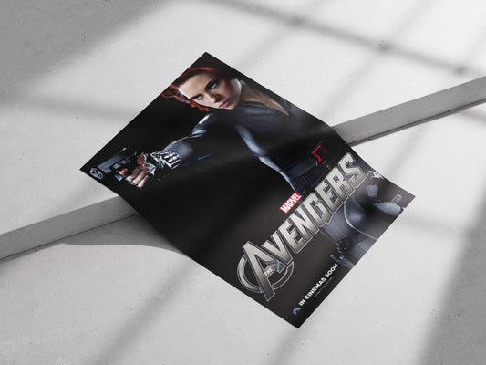 Black Widow (Natasha Romanoff) from Marvel's The Avengers franchise Black Widow - Iconic Avenger Poster