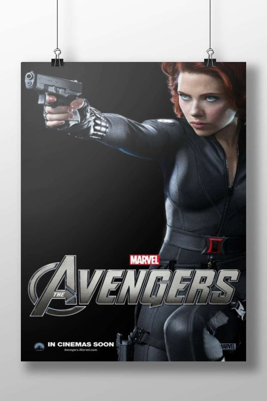 Black Widow (Natasha Romanoff) from Marvel's The Avengers franchise Black Widow - Iconic Avenger Poster