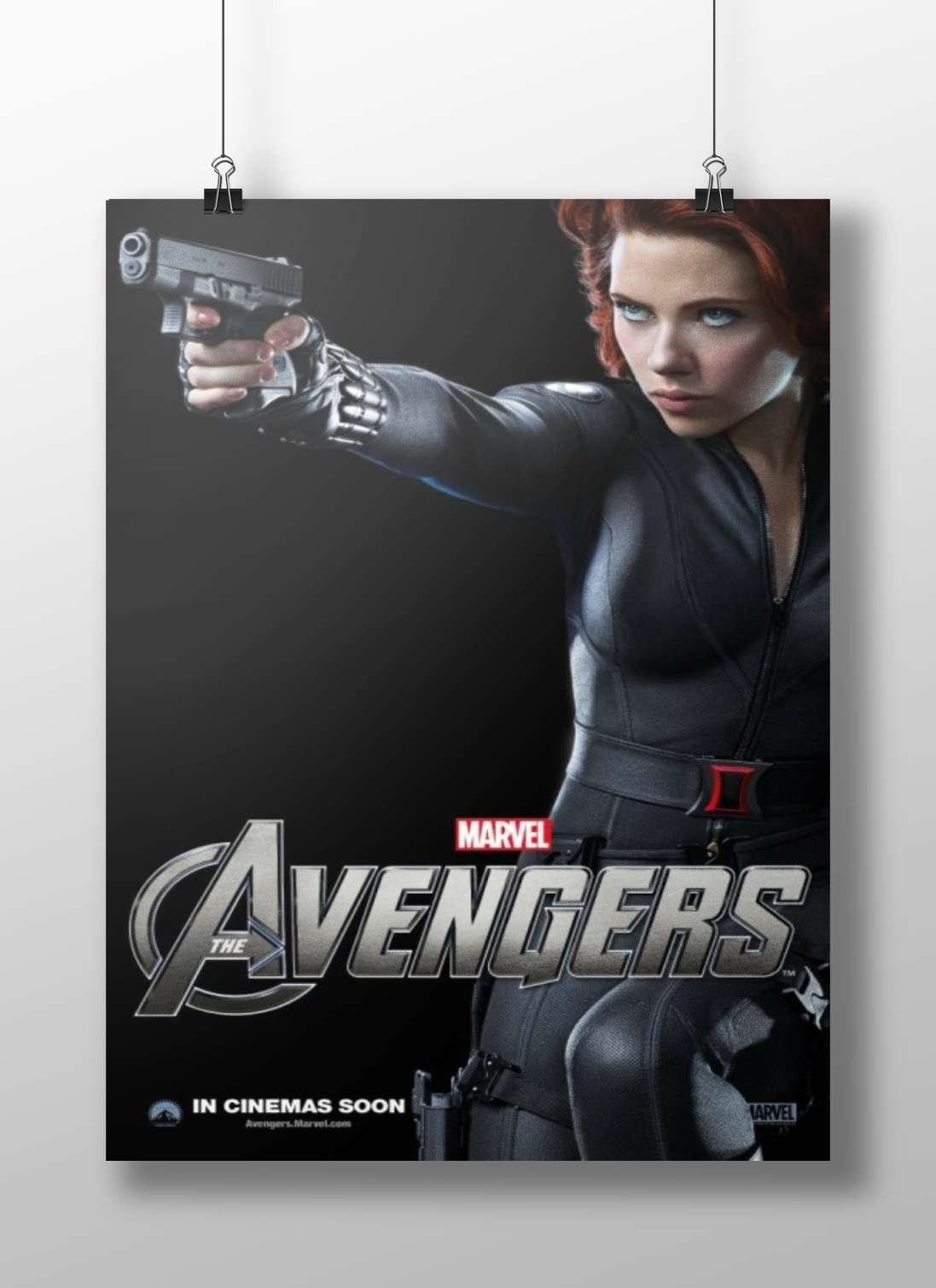 Black Widow (Natasha Romanoff) from Marvel's The Avengers franchise Black Widow - Iconic Avenger Poster