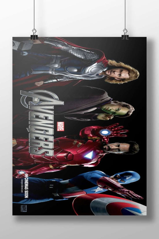 Thor (Chris Hemsworth), Tony Stark/Iron Man (Robert Downey Jr.), Steve Rogers/Captain America (Chris Evans), and