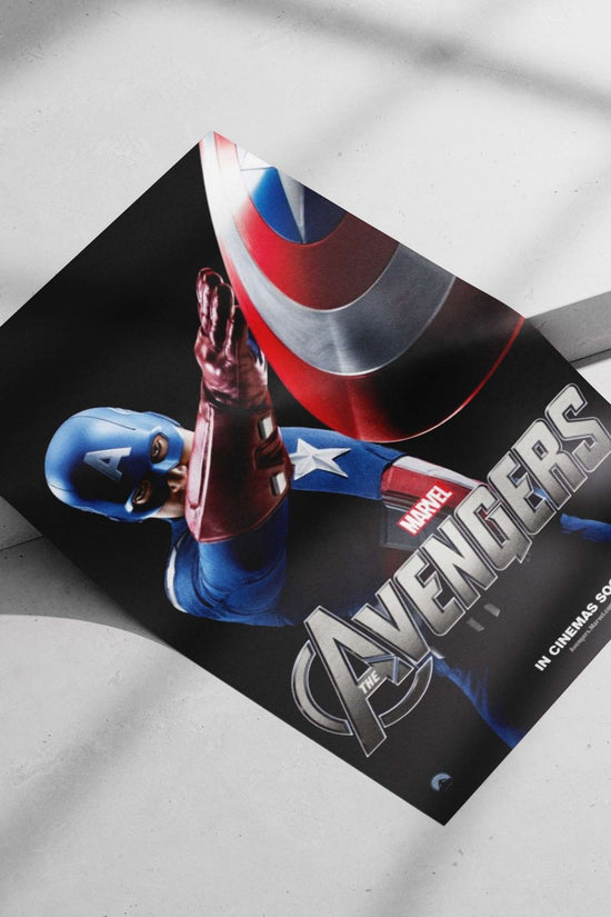 Captain America (Steve Rogers) from Marvel's The Avengers franchise Captain America - Patriotic Pop Art