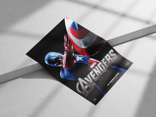 Captain America (Steve Rogers) from Marvel's The Avengers franchise Captain America - Patriotic Pop Art