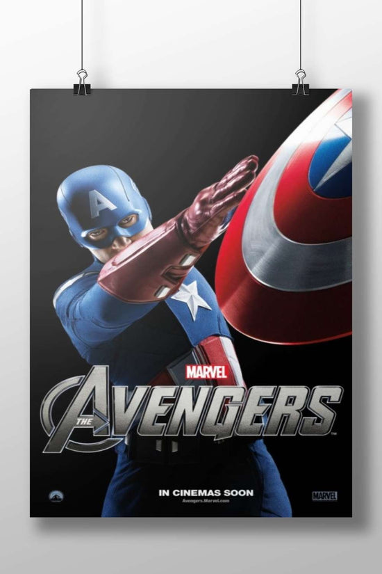 Captain America (Steve Rogers) from Marvel's The Avengers franchise Captain America - Patriotic Pop Art