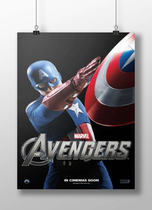 Captain America (Steve Rogers) from Marvel's The Avengers franchise Captain America - Patriotic Pop Art