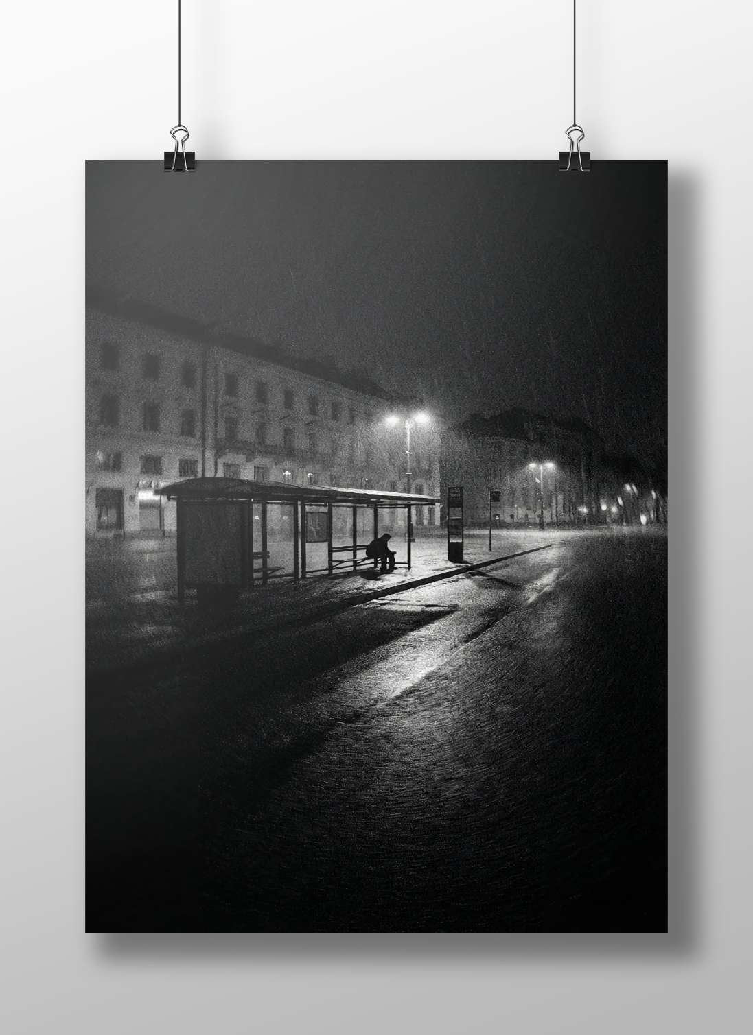 Anonymous Individual Noir Matte BoizzBoard rigid print — Art wall art India | PosterBoizz