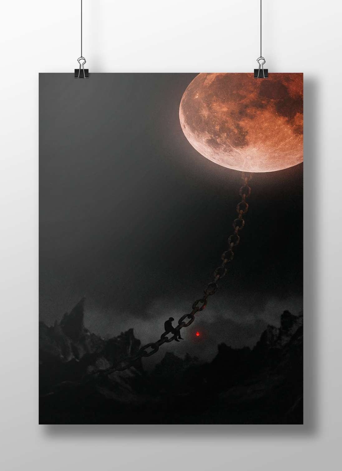 N/A Modern Digital Noir Matte BoizzBoard rigid print — Art wall art India | PosterBoizz