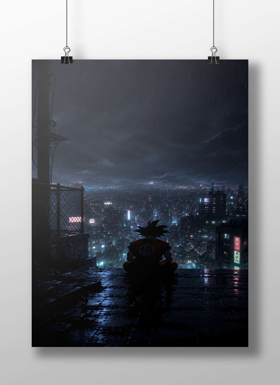 Son Goku (Dragon Ball franchise) Main Subject: Son Goku (Dragon Ball franchise) Matte BoizzBoard rigid print — Anime wall