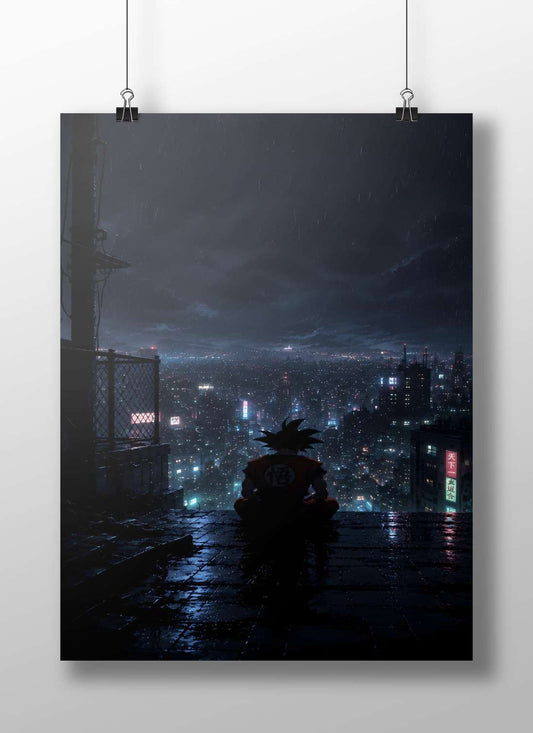 Son Goku (Dragon Ball franchise) Main Subject: Son Goku (Dragon Ball franchise) Matte BoizzBoard rigid print — Anime wall