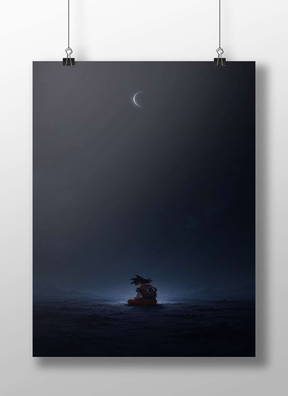 Son Goku from Dragon Ball Main Subject: Son Goku from Dragon Ball Matte BoizzBoard rigid print — Anime wall art India |