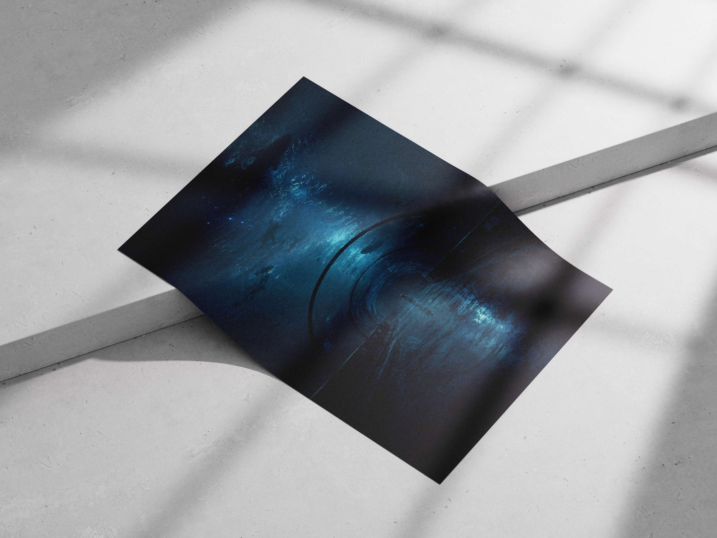 Anonymous Solitary Figure Original Concept Art Modern Digital Realism (Noir Style) Matte poster print — Art wall art India |