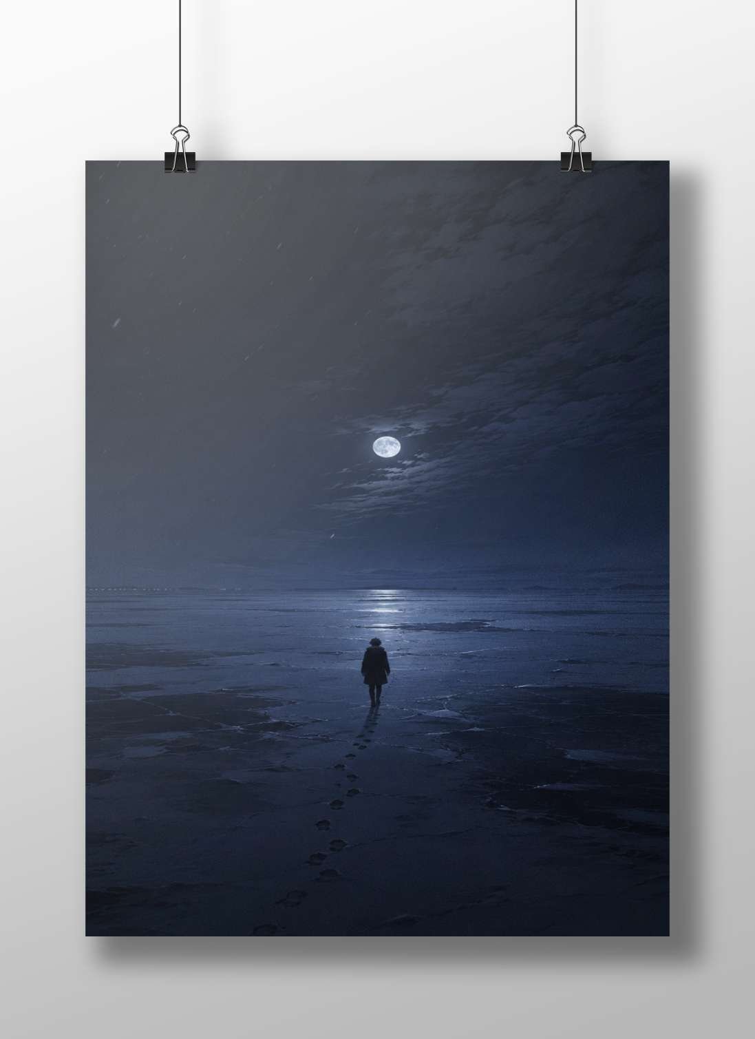 Anonymous Human Figure Original Digital Artwork Modern Digital Anime Matte BoizzBoard rigid print — Anime wall art India |