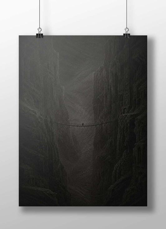 Unidentified Traveler Modern Digital Matte BoizzBoard rigid print — Art wall art India | PosterBoizz