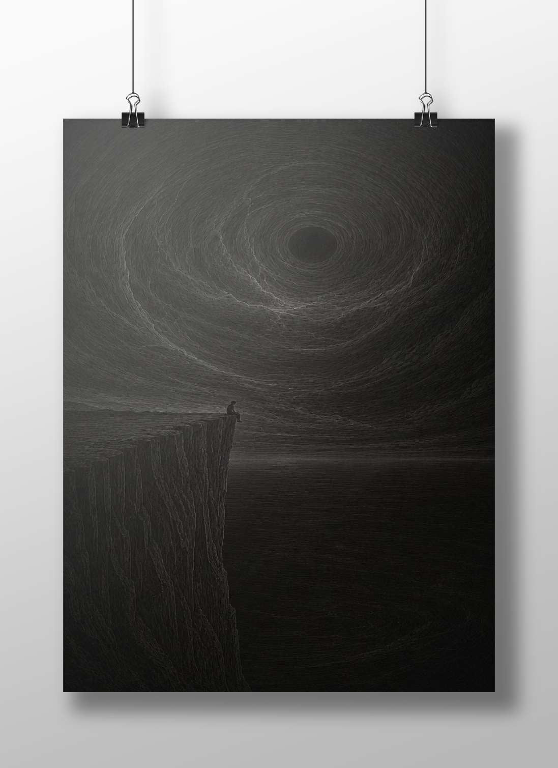 Silhouette Figure Abstract/Conceptual Art Modern Digital Matte BoizzBoard rigid print — Art wall art India | PosterBoizz
