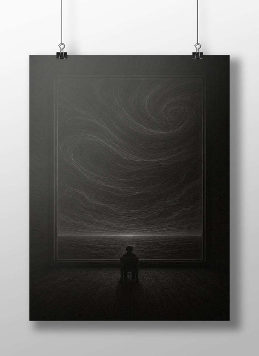Anonymous Silhouette Original Art / Non-Franchise Modern Digital Matte BoizzBoard rigid print — Art wall art India |