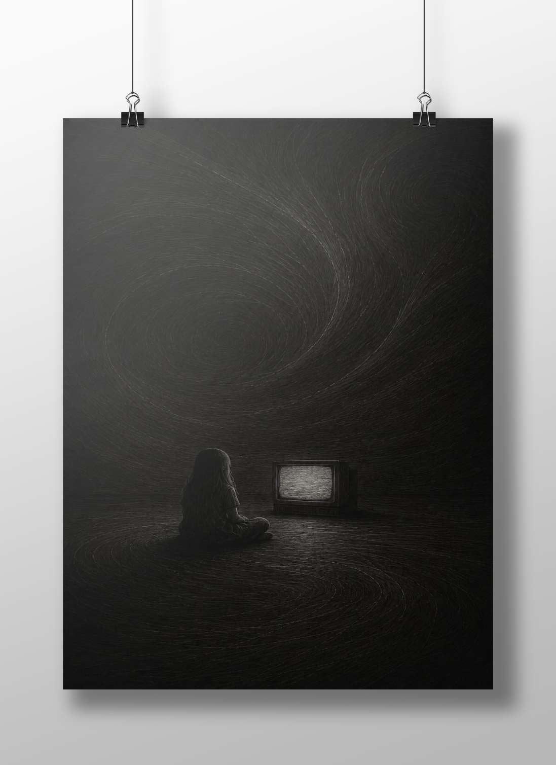 Vintage cathode-ray tube (CRT) television Main Subject: Vintage cathode-ray tube (CRT) television Matte BoizzBoard rigid