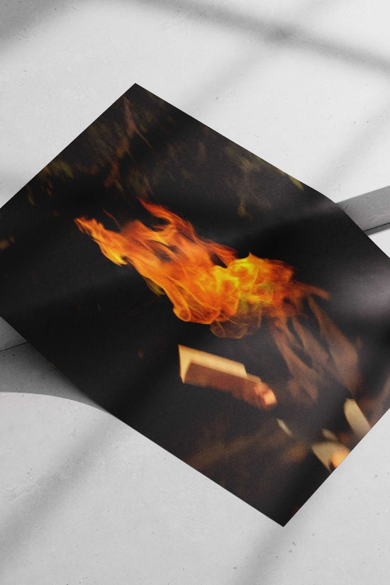 Agni (Hindu fire god) Agni - Flaming Heart Poster