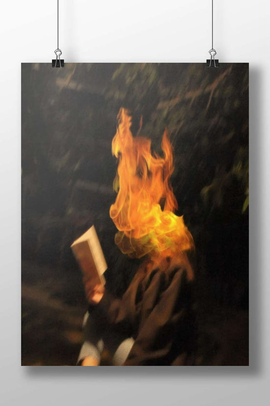 Agni (Hindu fire god) Agni - Flaming Heart Poster