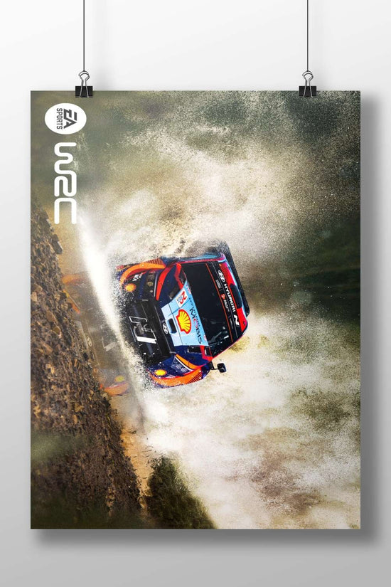 Hyundai i20 N Rally1 (WRC) with Shell and Hyundai branding Main Subject: Hyundai i20 N Rally1 (WRC) with Shell and Hyundai