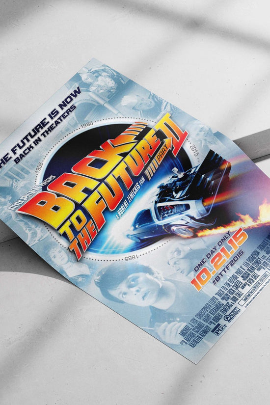 DeLorean DMC-12 (Back to the Future Part II franchise) Marty Mcfly'S Time Machine Poster