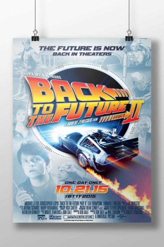 DeLorean DMC-12 (Back to the Future Part II franchise) Marty Mcfly'S Time Machine Poster
