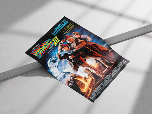 Back to the Future Part III (movie) Marty Mcfly - Time Travel Icon Poster