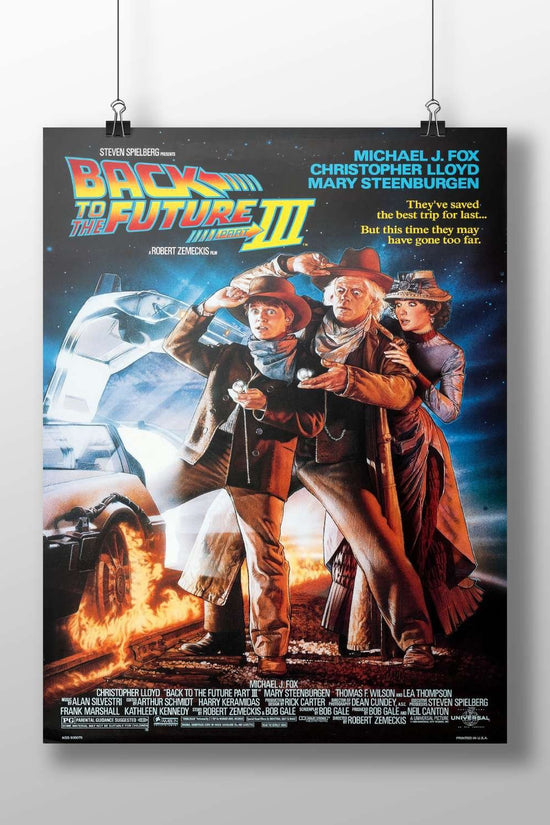 Back to the Future Part III (movie) Marty Mcfly - Time Travel Icon Poster