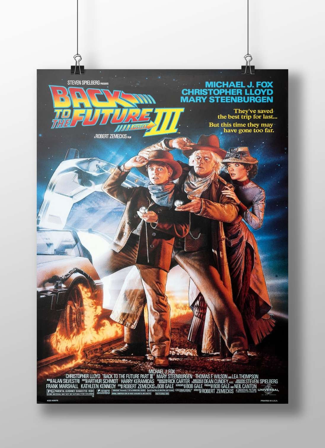 Back to the Future Part III (movie) Marty Mcfly - Time Travel Icon Poster