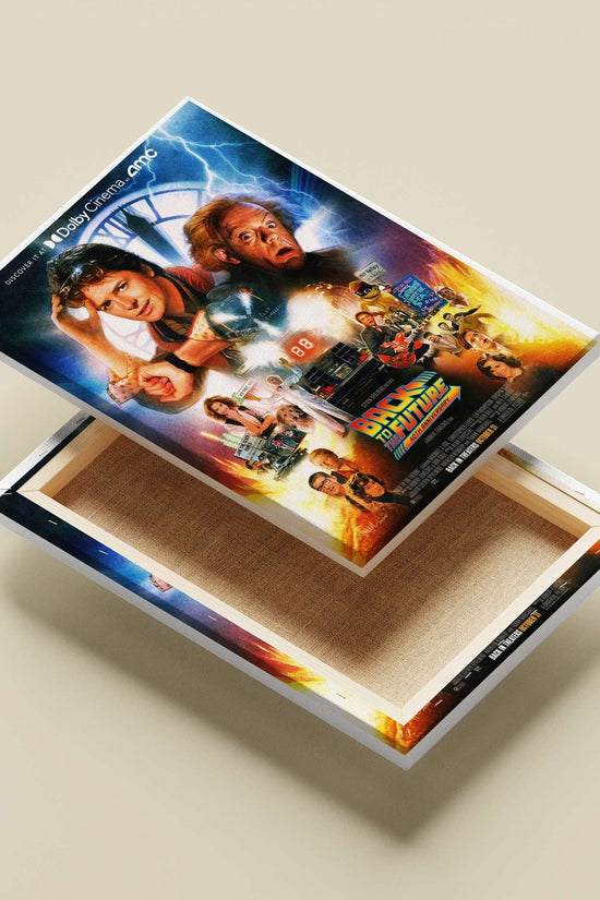 Back to the Future (film franchise, specific to the 40th-anniversary poster featuring characters like Marty