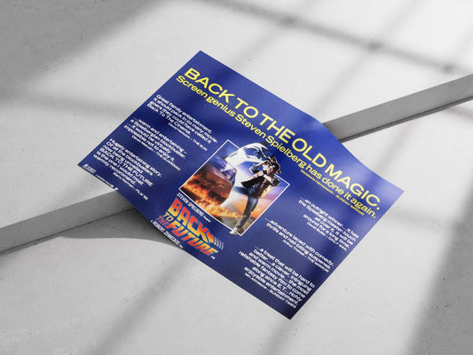 Back to the Future (film) Marty Mcfly Time Machine Poster