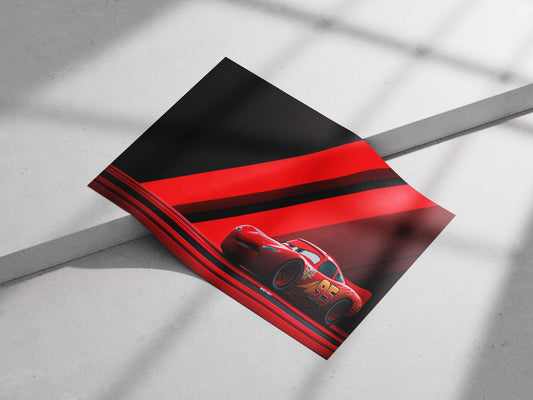Lightning McQueen (character from Disney·Pixar’s *Cars* franchise) Main Subject: Lightning McQueen (character from