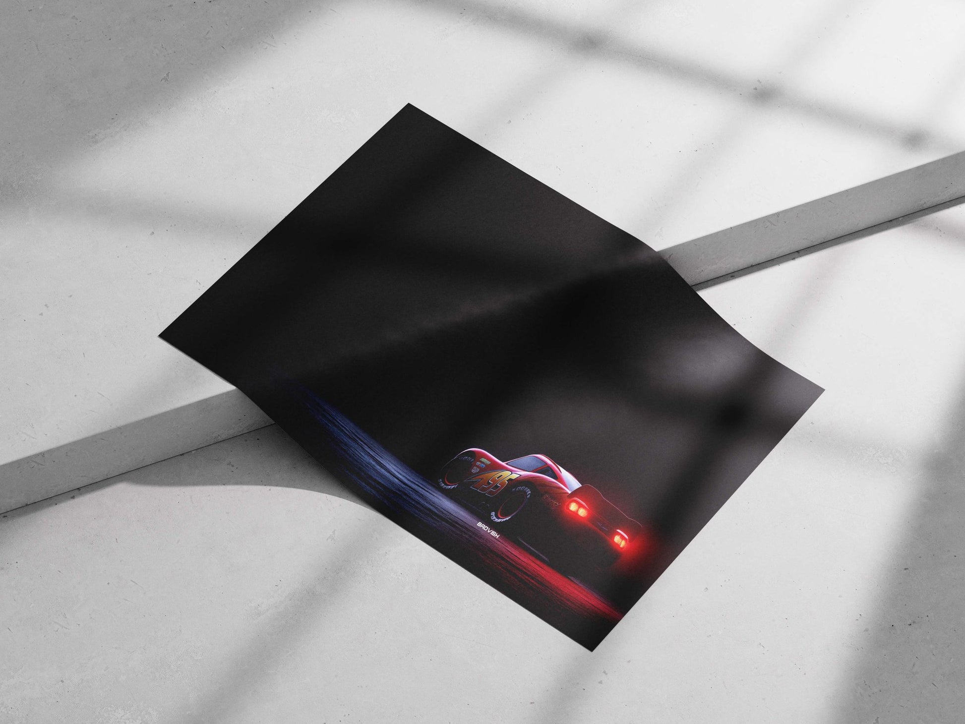 Lightning McQueen (Disney/Pixar's Cars franchise) Main Subject: Lightning McQueen (Disney/Pixar's Cars franchise) Matte